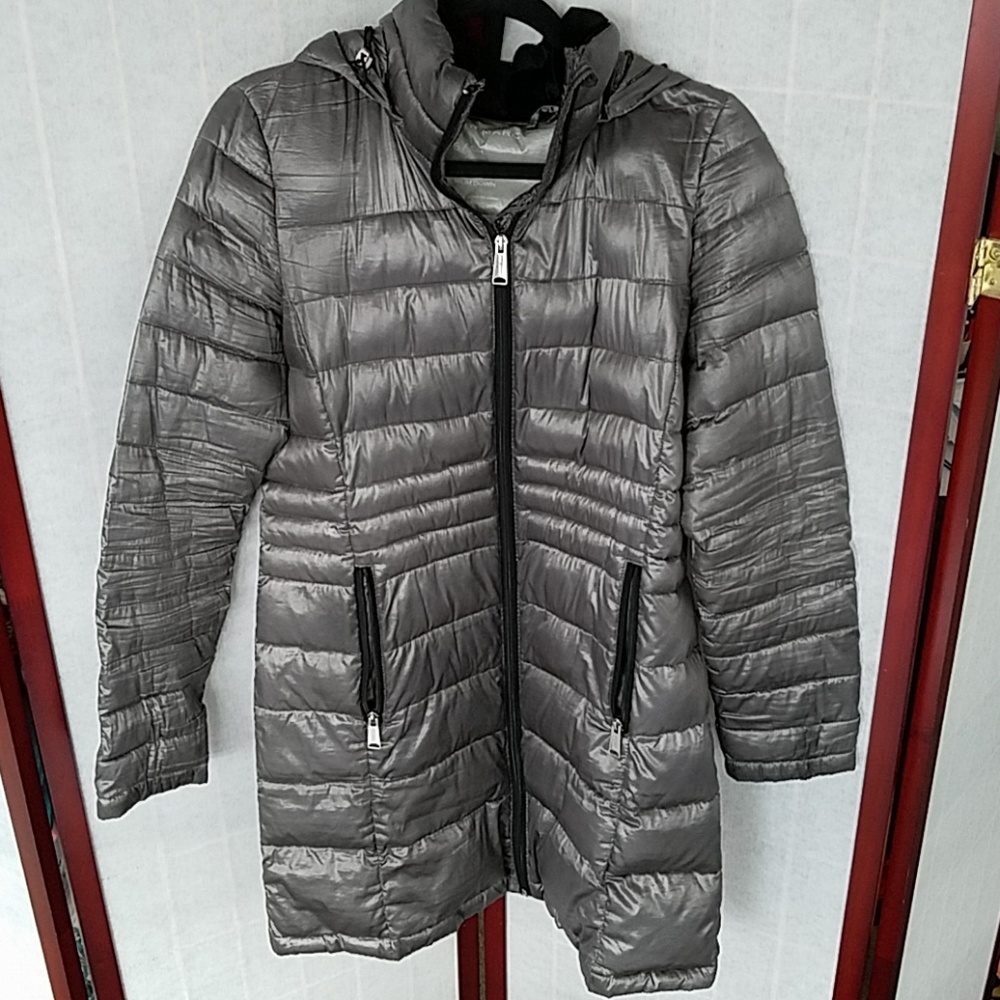 Andrew Marc Silver Packable Down Jacket. Size S. - image 1